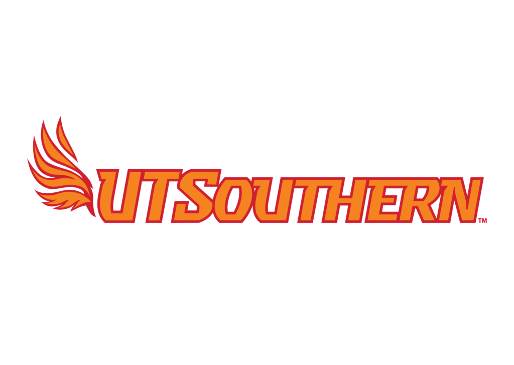 UT Southern logo with a fiery wing