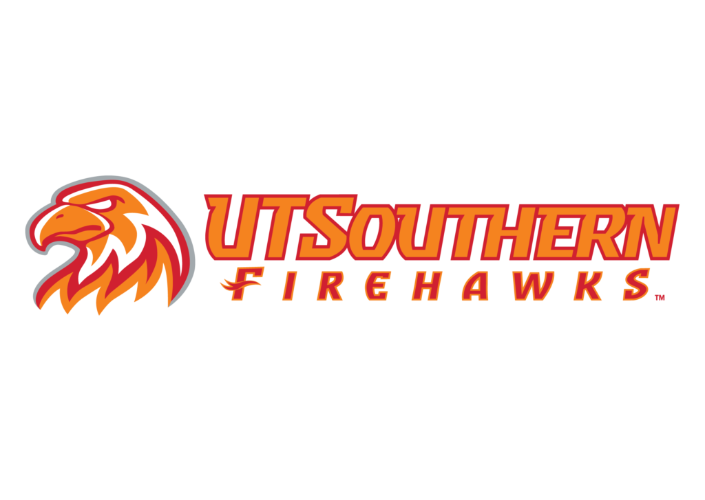 A hawk's head next to UT Southern Firehawks