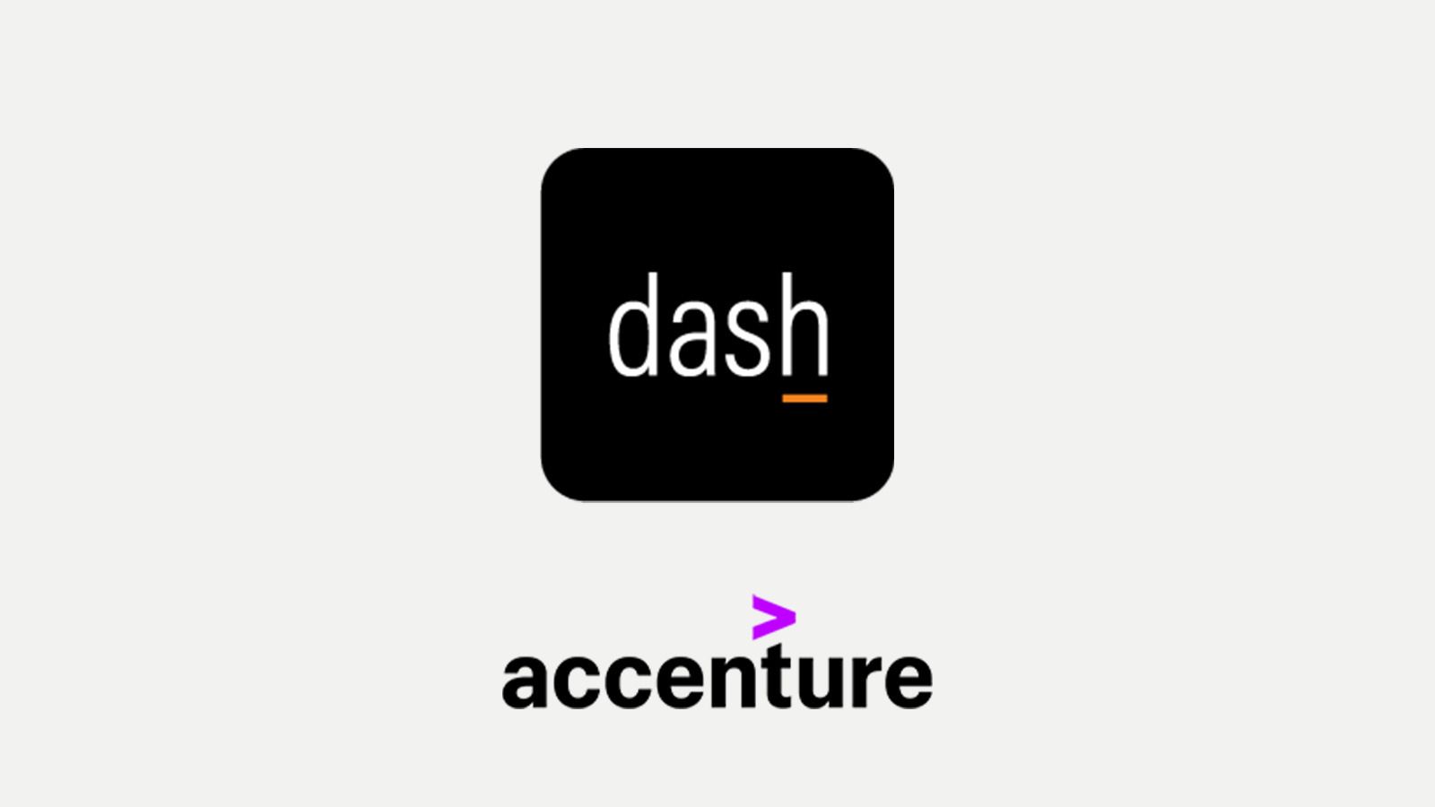 Dash logo and Accenture logo