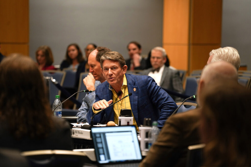 UT System President Randy Boyd at the Board of Trustees winter meeting.